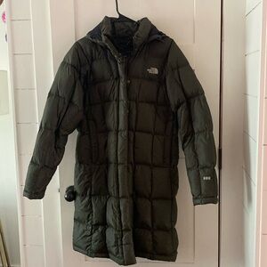 North face down puffer parka